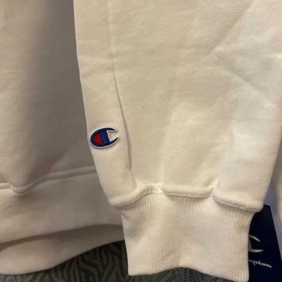NWT Champion Powerblend Fleece Mens Long Sleeve Hoodie Big and Tall. 2XB. White - Picture 14 of 15
